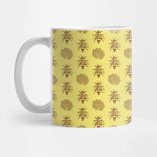 Honey bees all over print Mug